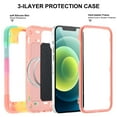 thumbnail image 2 of iPhone 12 Pro Max Case Compatible with MagSafe, Dteck Heavy Duty Hybrid Rugged Shockproof Case Silicone Military Protective Bumper Phone Cover for Apple iPhone 12 Pro Max,Rainbow, 2 of 6