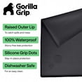 thumbnail image 2 of GORILLA GRIP Waterproof Silicone Under Sink Mat with Lip for Kitchen and Bathroom, 46 x 22 in, Black, 2 of 9