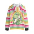 thumbnail image 2 of Chaqlin Rainbow Cute Dinosaur Fleece Hooded Sweatshirt for Boys and Youth - Comfy Casual Long Sleeve Jacket for Travel and Outdoor, 2 of 7