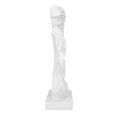 thumbnail image 2 of Kissing Lovers Resin Statues Modern Romantic Ornament Figurine Couple Art Resin Sculpture for Home Decor (White), 2 of 5