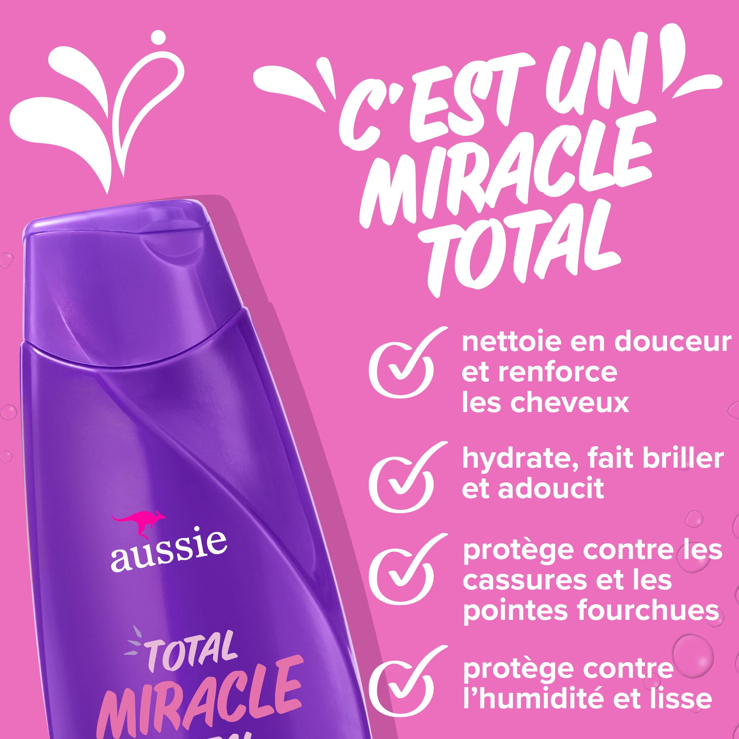 Aussie Paraben-Free Total Miracle Shampoo w/ Apricot & Macadamia For Hair Damage