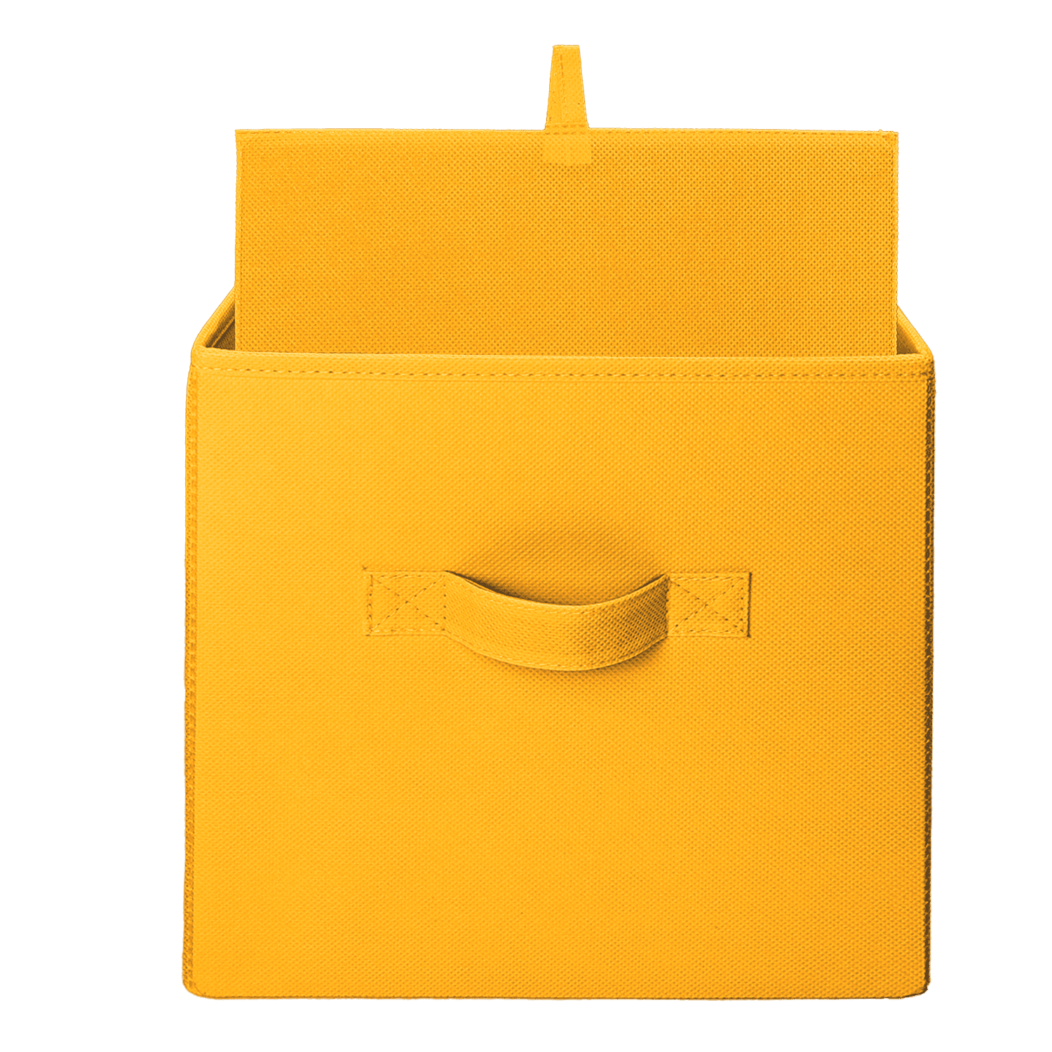 Mainstays Collegiate Collapsible Fabric Bins 10.5X10.5, Scoreboard Yellow, 4 Pack