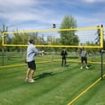 thumbnail image 3 of Patiojoy Portable Volleyball Net Set Outdoor Volley Ball System w/ Adjustable Poles Yellow, 3 of 10