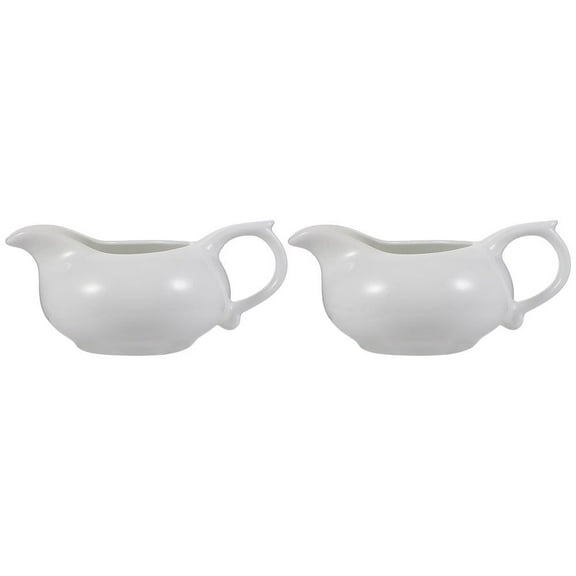 2 Pack Sauce Containers Sauce Boat Coffee Ceramic Sauce Cup Ceramic Gravy Boat Gravy Container