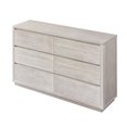 thumbnail image 4 of Topcobe Modern Style Soild Wood 6-Drawer Dresser for Bedroom Living Room, Stone Gray, 4 of 8