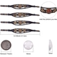 thumbnail image 3 of DIY 4 Sets Leather Bracelet Making Kit Multilayer Rope Bangle Cuff Wristband with Blank Alloy Cabochon Bezel Tray Clear Glass Cabochon 18mm Button Adjust Mixed Shapes DIY, 3 of 9
