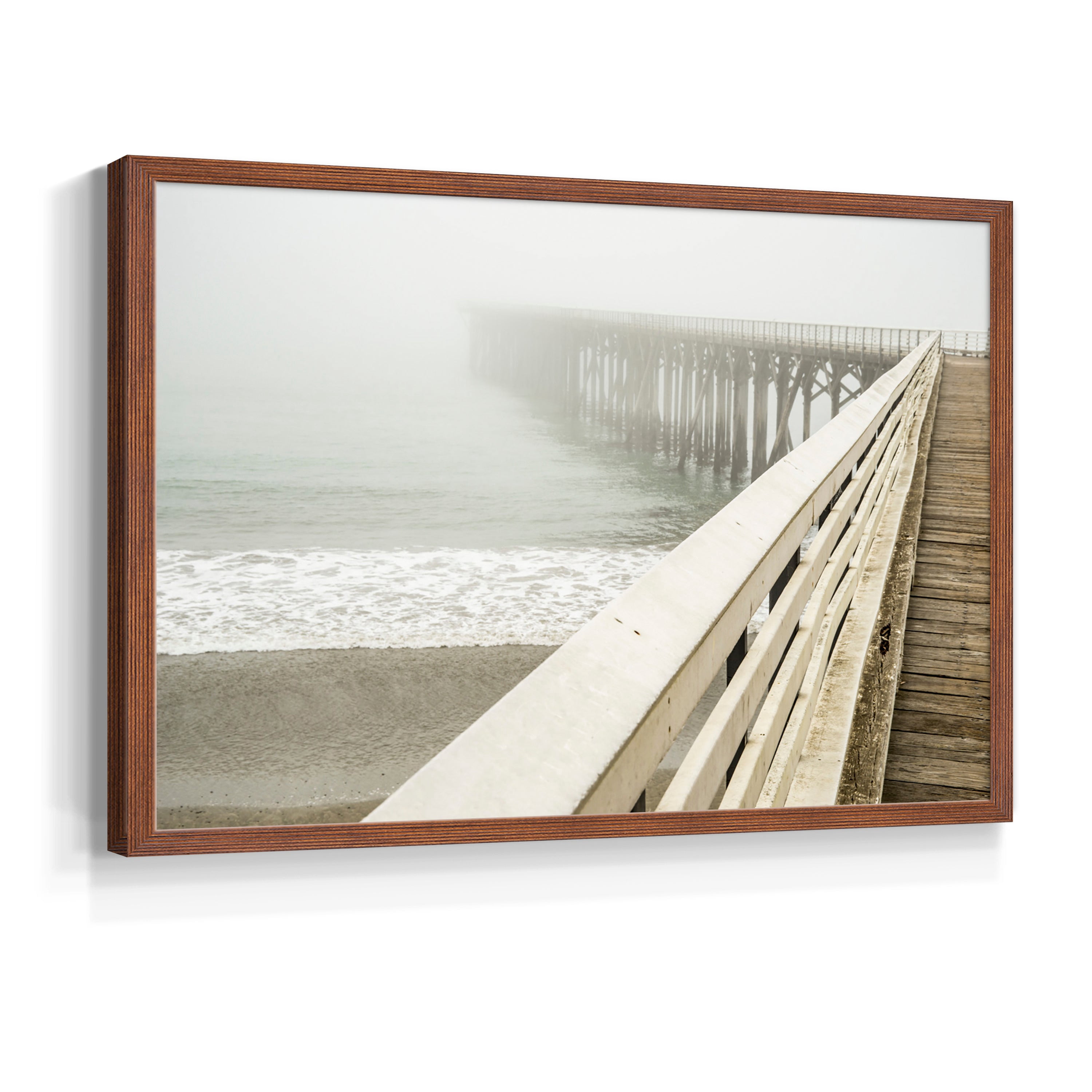 San Simeon Wharf by Danita Delimont - Restickable Framed Giclée Print