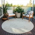 thumbnail image 6 of Addison Rugs Chantille Indoor/Outdoor Transitional Floral Beige Washable Round Rug, 8' x 8', 6 of 6
