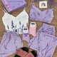 thumbnail image 2 of Conjunto de Bata de boda con estampado de flores, ropa de dormir de seda, lencería íntima informal, camisón suave, ropa para el hogar, 2 of 4