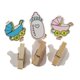 thumbnail image 4 of 20x Pinzas de Clip de Ropa Clip Decorativo Clip Foto de Papel Decoración Bebé Partido Gloria Mini clips de madera, 4 of 9