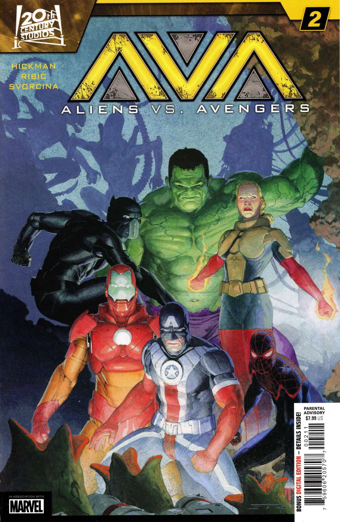 Cover of Aliens vs. Avengers #2