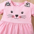 thumbnail image 4 of mgoYE Baby Girl Clothes 6-9 Months Toddler Girl Clothes Cartoon Animal Print Short Sleeve Top+Pants Outfits Girl Spring and Summer 2-Piece Set 18 M-6T(Red,4-5 Years), 4 of 4