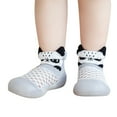thumbnail image 2 of MHZLDYZ Baby Sock Shoes 12-37 Months Infant Boys Girls Animal Prints Cartoon Socks Shoes Toddler Breathable Mesh The Floor Socks Non Slip Prewalker Shoes Baby Shoes 3-6 Months (Gray,18), 2 of 6