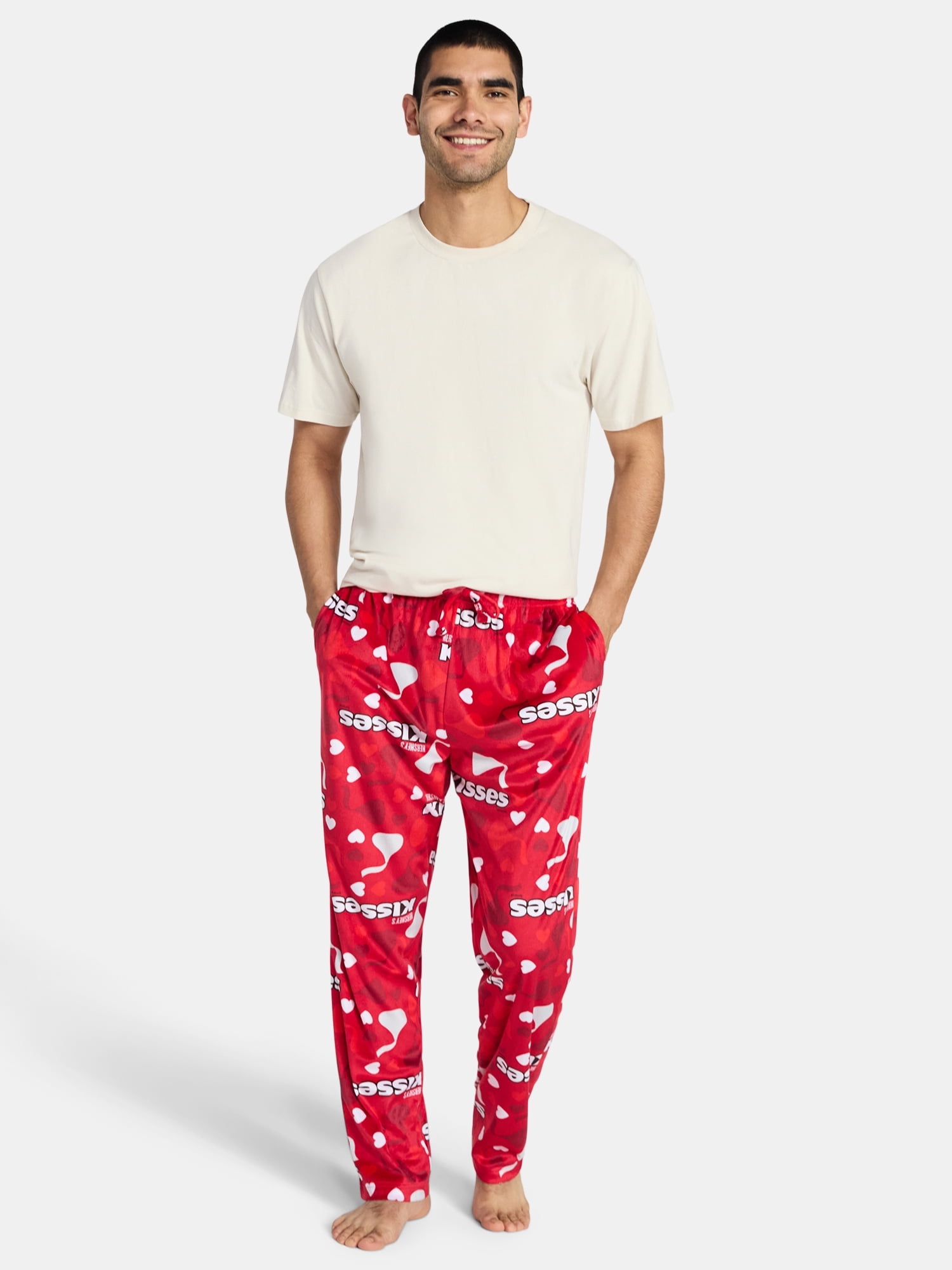 Hershey's Kisses Men's Valentine's Day Sleep Pants, Sizes S-2XL