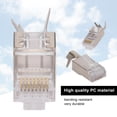 thumbnail image 4 of Brotoado 10 PCS RJ45 8P8C CAT7 30GIP Communication Servidor de conectores rojos Cable Ethernet RJ45, 4 of 7