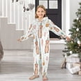 thumbnail image 6 of Soft Big Kids Onesie Pajamas Cozy Loose-Fit Jumpsuits for kids with Pockets for Christmas Lounge & Play Capybara Wearing Party Hat, 6 of 8