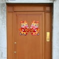 thumbnail image 3 of Riguas 1 Pair Chinese New Year Door Stickers Sparkling Rich Color 2024 Year of The Dragon Window Clings Spring Festival Stickers, 3 of 8