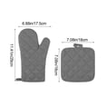 thumbnail image 2 of Lunxisen 1 Pcs Quilted Oven Mitts And Pot Holders Set Heat Resistant Kitchen Gloves For Cooking Baking Grilling Home Essentials, 2 of 9