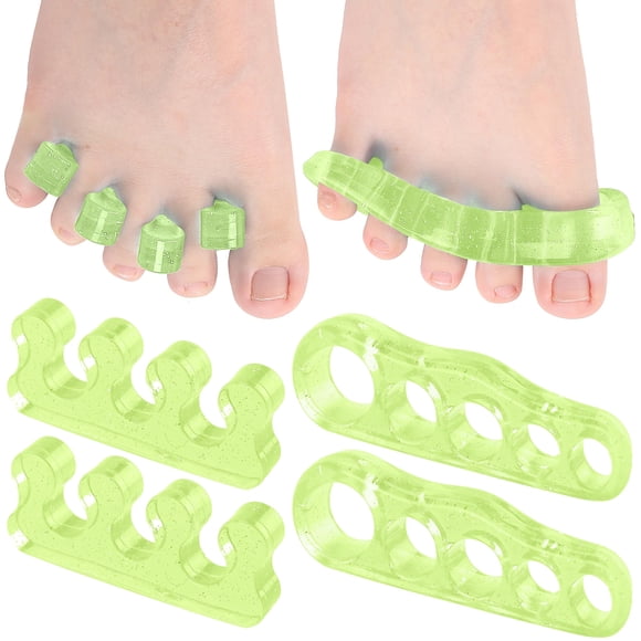 Separador de dedos Dr. JK ToePal Gel, 4 pares, corrector de juanetes
