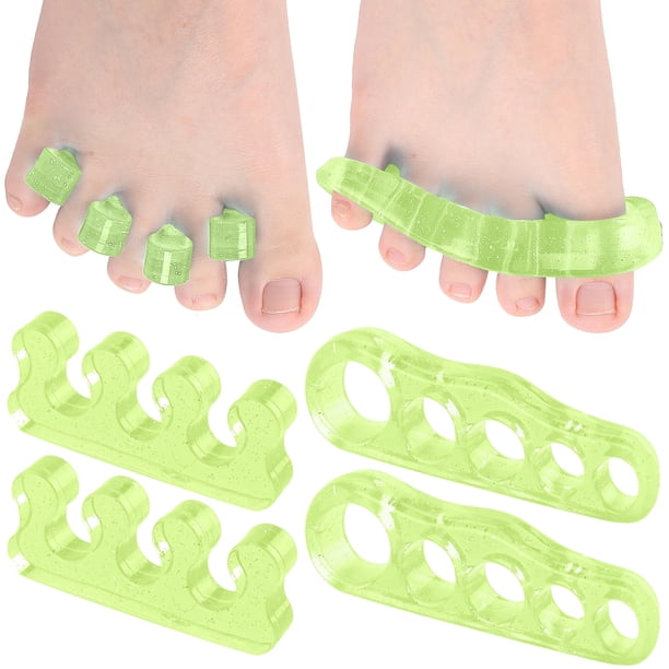 Separador de dedos Dr. JK ToePal Gel, 4 pares, corrector de juanetes