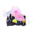 thumbnail image 4 of unbranded Artificiales Para Acuario De Silicona Multicolor Con Base Luminosa Para Pecera, 4 of 6
