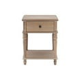 thumbnail image 3 of Linon Mavis Side Table with Drawer and Shelf in Rustic Natural Brown Wood, 3 of 12