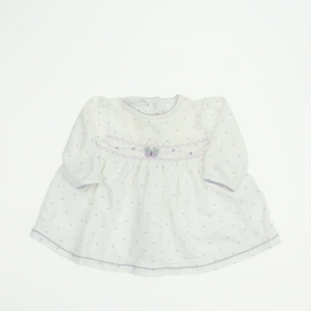

Pre-owned Magnolia Baby Girls White | Lavender Dress size: 3 Months