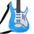 thumbnail image 3 of Best Choice Products Pretend Play Kids Electric Guitar, Toy Guitar with Interactive Microphone, Amp - Soft Blue, 3 of 7