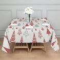 thumbnail image 3 of Multicolor Christmas Tree Pattern Square Tablecloth,Waterproof Square Table Cover,Wipeable Spillproof Washable Table Cover for Home Kitchen Party Decor 60"x60"(152x152cm), 3 of 6