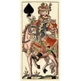 thumbnail image 2 of Gobl, Andreas Benedictus 18x32 Black Ornate Wood Framed with Double Matting Museum Art Print Titled - Knight of Spades (Bauern Hochzeit Deck), 2 of 4