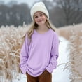 thumbnail image 2 of REDARER Girls Hoodie Winter Warm Long Sleeve Oversized Pullover Casual Kids Crewneck Sweatshirt Clothes for Teen,Kids Clothing,Size:13-14 Years, 2 of 6