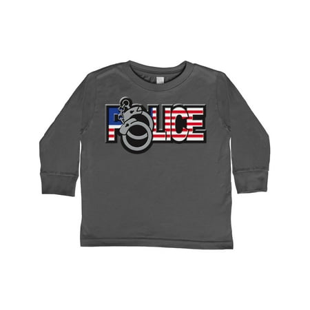 

Inktastic Police Logo Handcuffs Gift Toddler Boy or Toddler Girl Long Sleeve T-Shirt