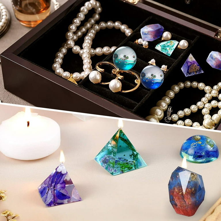 5pcs/set Pyramid Jewelry Casting Mold, Silicone Jewelry Mold Kits for DIY  Jewelry Crafts,silicone Resin Molds Diy,pyramid Silicone Mold, 