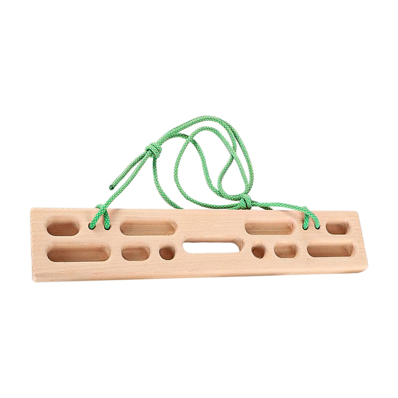 Colaxi Climbing Pull Fingerboard Building Core Strength Wooden 50cmx10cm for Climbers Indoor Beginners