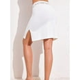 thumbnail image 2 of Lamuusaa Women Half Slips Underskirt Casual Short  Lace Waistband Inner Lining for Skirt, 2 of 9