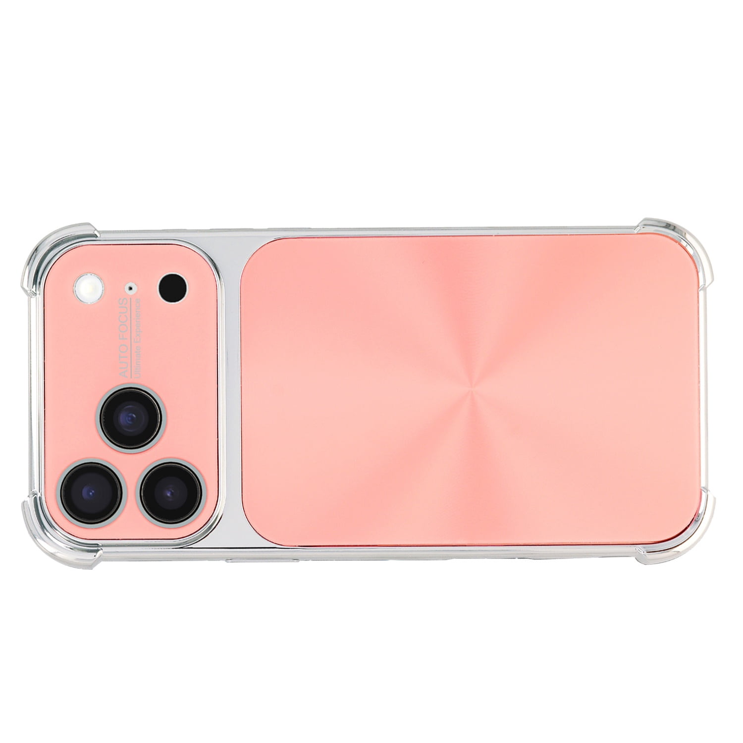Four Corner Shockproof Electroplated Case for iPhone 17 Pro Max - Pink