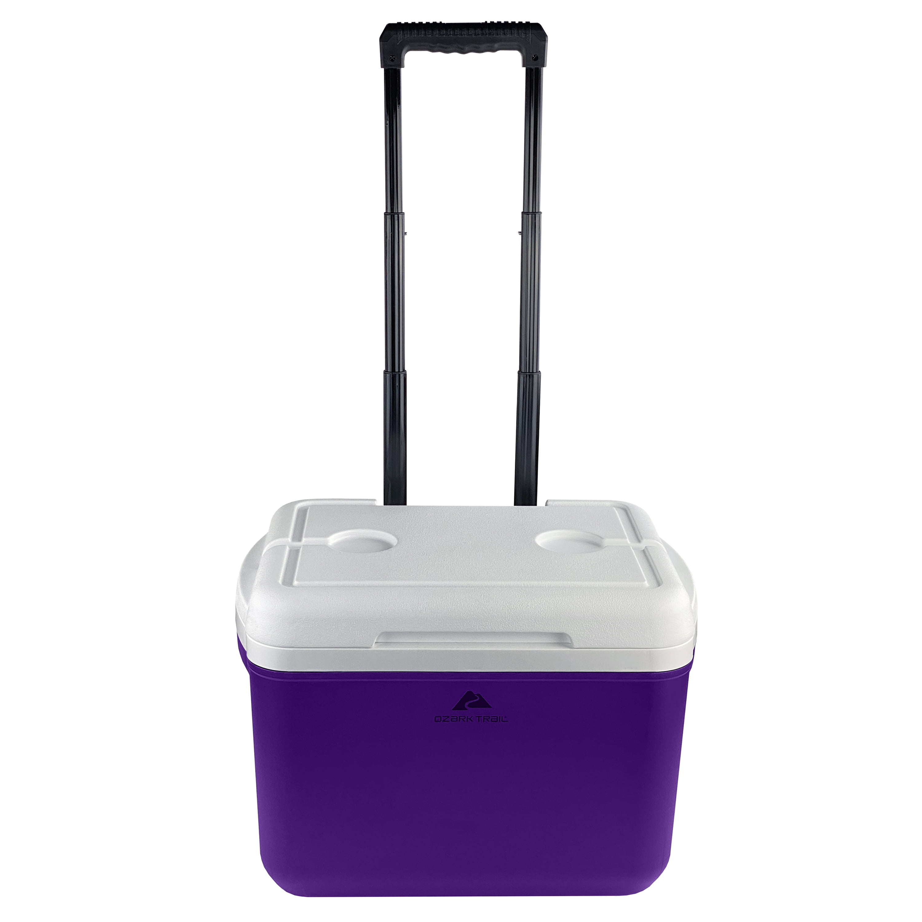 Ozark Trail 30 Quart Capacity Hard Side Wheeled Cooler, 42-Can, Purple