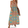 thumbnail image 1 of Patrón - Vestido sin mangas Coral Aqua Vestido de mujer Vestidos de noche de lujo para mujer 2024 Ropa de mujer, 1 of 7