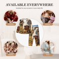 thumbnail image 7 of Yiaed Countryside Flower Cow Print Pajamas Women's Long Sleeve Sleepwear Soft Button Down Loungewear Pjs Lounge Set Nightwear Womens Pajama Pants-Small, 7 of 7