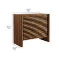 thumbnail image 3 of Emric Armoire d'Appoint à Vagues en Noyer, 3 of 9
