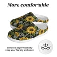thumbnail image 6 of Daiia Sunflowers Print Women’s Fuzzy Slippers Memory Foam Lightweight House Shoes Cozy Loafer Flannel House Shoes-35/36, 6 of 7
