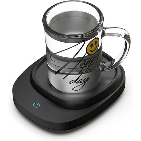 

Oroton Electric Beverage Warmer With 3 Temperature Settings Coffee Warming Plate For Cocoa Tea Water Milk With Automatic Shut Off After 4 Hours Black (No Cup)