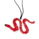 thumbnail image 1 of Cabeño La Lentejuelas Diamantes Diablaje (serpiente 1) Rojo, 1 of 2
