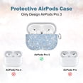 thumbnail image 4 of Funda Newseego para AirPods Pro de tercera generación con llavero azul, 4 of 7