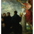 thumbnail image 3 of Henri Fantin-Latour 15x16 Black Modern Framed Museum Art Print Titled - Tribute to Eugene Delacroix (1864), 3 of 5