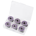 thumbnail image 1 of Uxcell Roulements à Billes ABEC7 pour Planche à Roulettes Patins à Roues Alignées 12 Pcs Violet ABEC-7, 1 of 5