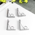 thumbnail image 2 of 4pcs Stainless Steel Tablecloth Clip Clamp Tablecloth Retaining Clip Sturdy Table Cloth Fixation Clamps High Strength Elastic Large Diameter for Home (Silver), 2 of 8