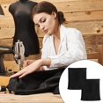 thumbnail image 5 of Knit Cuffs for Jacket Versatile Knit Cuffs for Sewing Ribbed Elastic Cuff Trim for Jacket Sleeve Extension Creative DIY Sewing Projects for Sleeves Padded Replacement(Black 105x9cm/413x354in), 5 of 5