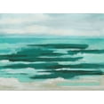 thumbnail image 2 of Vess, June Erica 32x25 White Modern Wood Framed Museum Art Print Titled - Mint Surf I, 2 of 4
