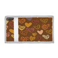thumbnail image 2 of Nylon Fabric Wallet Compact Bifold With Zipper Coin Pocket Card Slots And Detachable Keychain Lanyard Hearts Leopard Print Pattern, 2 of 6